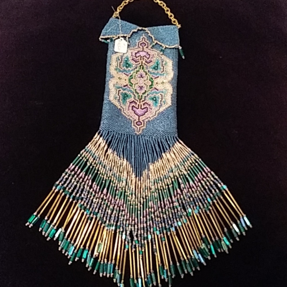 Magnificent beaded pouch.